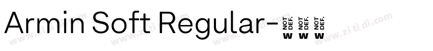Armin Soft Regular字体转换
